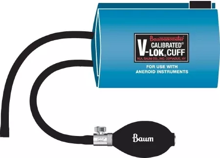 W.A. Baum Blood Pressure Cuff and Bulb Calibrated V-Lok Infant Arm X - Small Cuff 10 - 19 cm Polyester Cuff - M-29029-1253 | Each