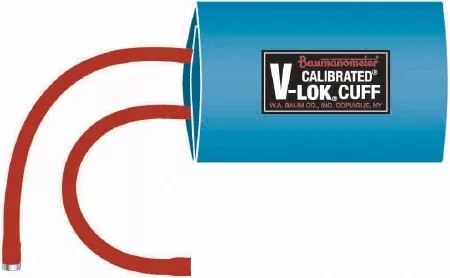 W.A. Baum Blood Pressure Cuff Calibrated V-Lok Infant Arm X - Small Cuff 10 - 19 cm Polyester Cuff - M-543694-4418 | Each
