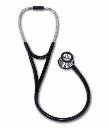 W.A. Baum Classic Stethoscope Black 1-Tube 27 Inch Tube Double-Sided Chestpiece - M-500376-4921 | Each