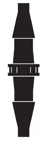 W.A. Baum Tubing Connector Straight - M-243727-2714 | Each