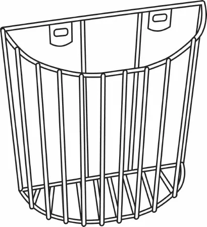 W.A. Baum Wall Basket Baumanometer 6-1D2 X 7 X 3-3D4 Inch, Neutral White, Nylon Coated Steel Inflation System - M-29069-4511 | Each