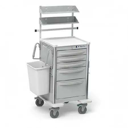 Waterloo Industries Suture Cart Aluminum 5 Drawers Key Lock - M-1021131-1582 | Each