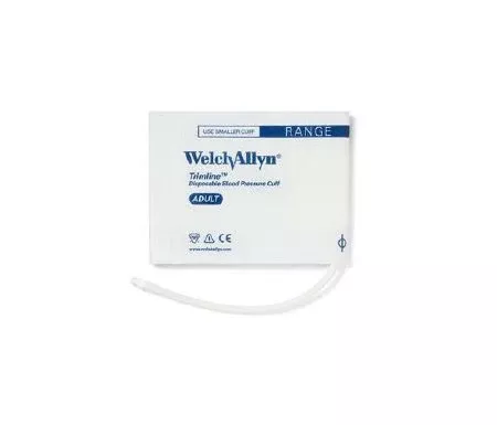 Welch Allyn Blood Pressure Cuff Trimline Adult Arm Medium Cuff 27.5 - 36.5 cm Polypropylene Cuff - M-1006696-2296 | Case of 20