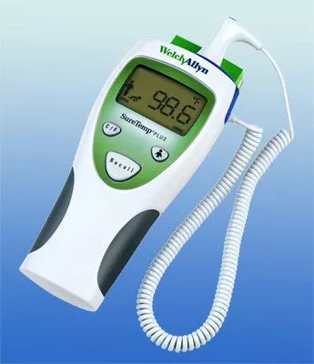 Welch Allyn Electronic Veterinary Probe Thermometer SureTemp Rectal Veterinary Probe Wall Mount - M-494227-4504 | Each