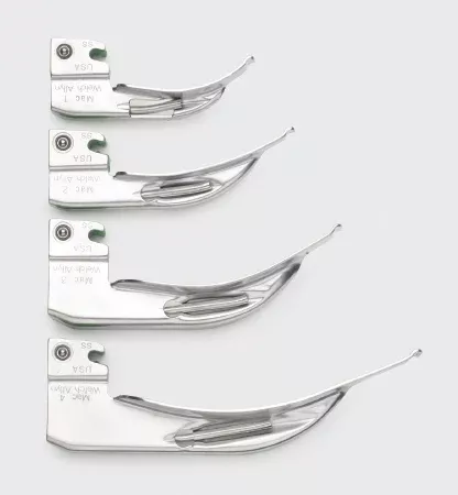 Welch Allyn Laryngoscope Blade E-Mac Macintosh English Type Size 2 Child - M-255412-2905 | Each