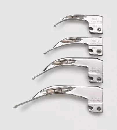Welch Allyn Laryngoscope Blade E-Mac Macintosh English Type Size 2 Child - M-339499-2838 | Each