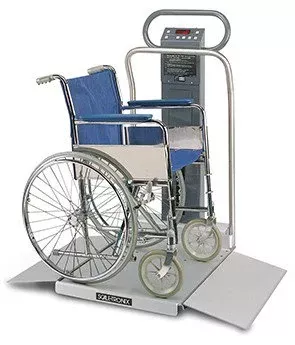 Welch Allyn Wheelchair Scale Digital Display 880 lbs. Capacity Blue Battery Operated - M-1149693-3034 | Each