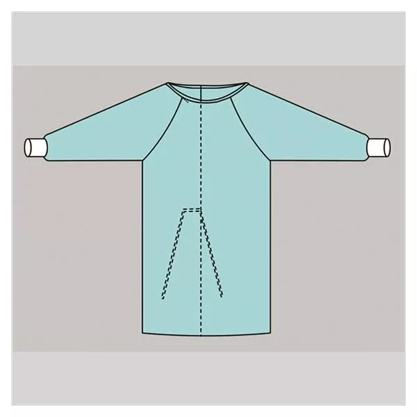WelmedGown Chemotherapy Large Blue 100/Ca (9100-440U)