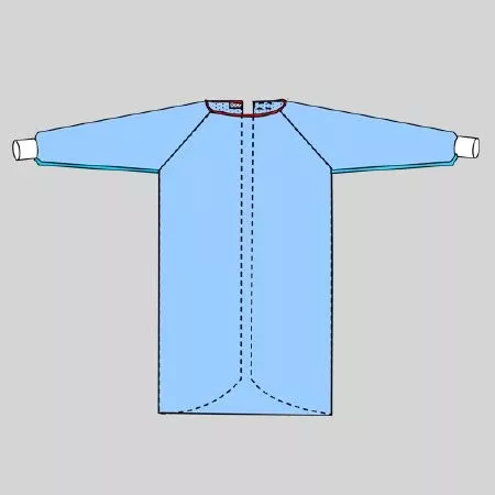 WelmedGown Surgical Protect4 2XL Blue AAMI Level 4 Sterile LF 24/Ca