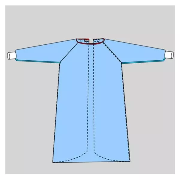 WelmedGown Surgical Protect4 Large/X-Long Blue AAMI L4 Strl LF 24/Ca
