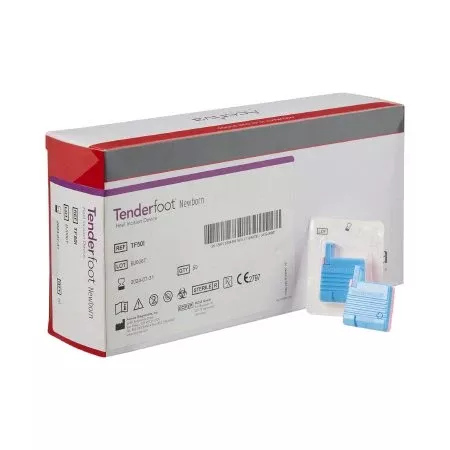 Werfen USA LLC Pediatric Lancet Tenderfoot Incision Device Blade 1.0 mm X 2.5 mm Depth 2.5 mm Blade Push Button Activated - M-723763-2996 | Each