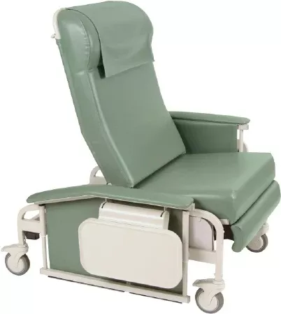 Winco Drop Arm Recliner Care Cliner Moss Green Vinyl Nylon Casters - M-821928-4938 | Each