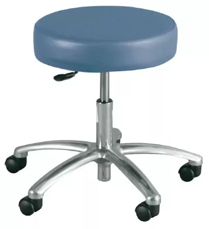 Winco Exam Stool Deluxe Series Backless Gas Lift Height Adjustment 5 Casters Hunter Green - M-709959-4633 | Each