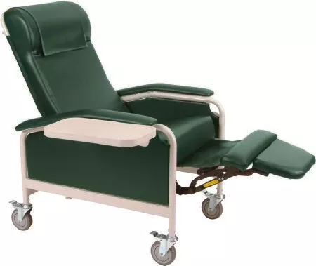 Winco Multi-Position Recliner Taupe Vinyl Upholstered Four Swivel Casters - M-514593-4637 | Each