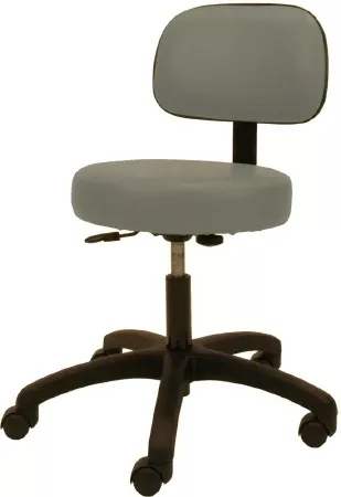 Winco Physician Stool Backrest Gas Lift, Fingertip Adjustment 5 2 Inch Rolling Wheel Casters Mauve - M-703356-2387 | Each