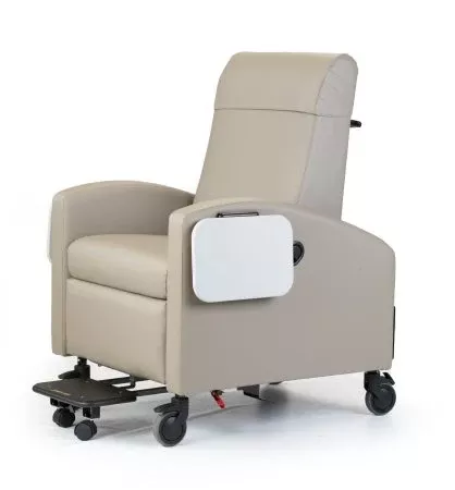 Winco Recliner Inverness 24 Hour Treatment Royal Blue 5 Inch Front Fixed Locking, 5 Inch Rear Swivel Locking - M-1046296-3484 | Each