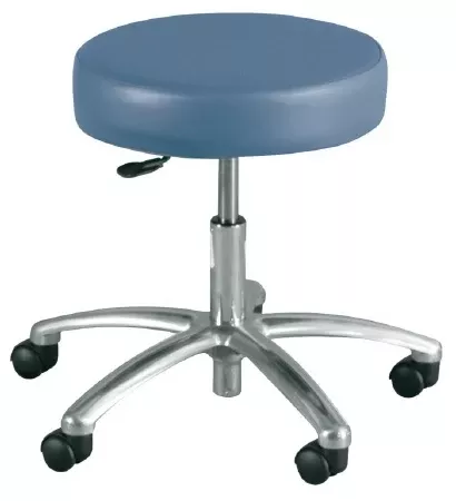 Winco Task Stool 4400 Series Backless Gas Lift, Fingertip Adjustment Royal Blue - M-989392-2300 | Each