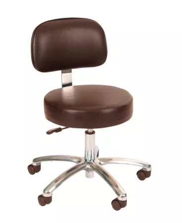 Winco Task Stool 4450 Series Backrest Gas Lift, Fingertip Adjustment Black - M-894922-1880 | Each