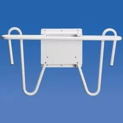 Wolf X-Ray Apron Rack Tri-Rak Wall Mounted 1 Hook, 1 Glove Hook White - M-499421-4942 | Each
