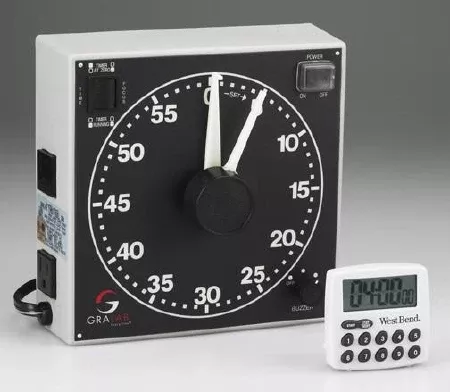 Wolf X-Ray Electronic Alarm Timer Clip on, Magnetic Back, Freestand GraLab 100 Minutes Dial Display - M-499226-1329 | Each