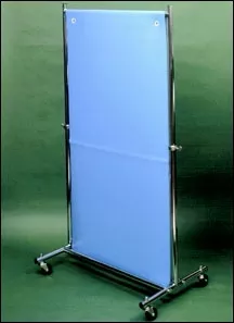 Wolf X-Ray X-Ray Shield Adjustable, 48 H X 26-3/4 W X 18 D Inch, .25 mm Lead Protection Vinyl, Chrome Frame, 4 Wheels - M-365491-2234 | Each