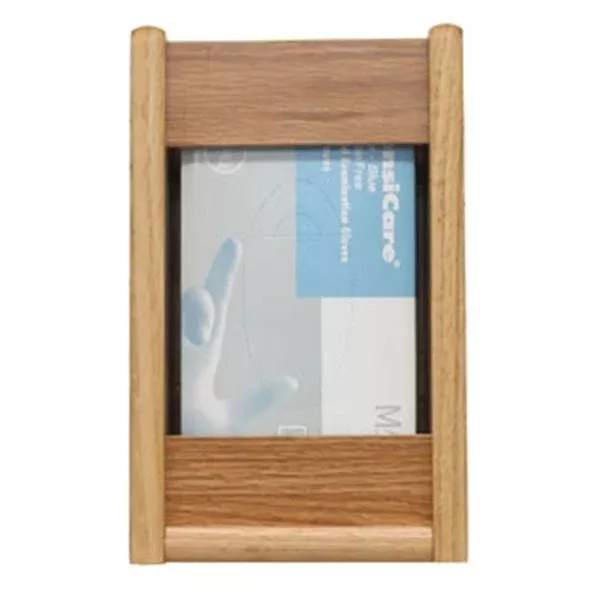 Wooden Mallet Glove Wall Rack 1-Pocket Wood Rectangle Light Oak Ea