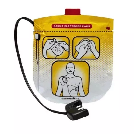 Worldpoint ECC Defibrillator Electrode Pad Defibtech Lifeline Adult - M-1112929-2887 | Each