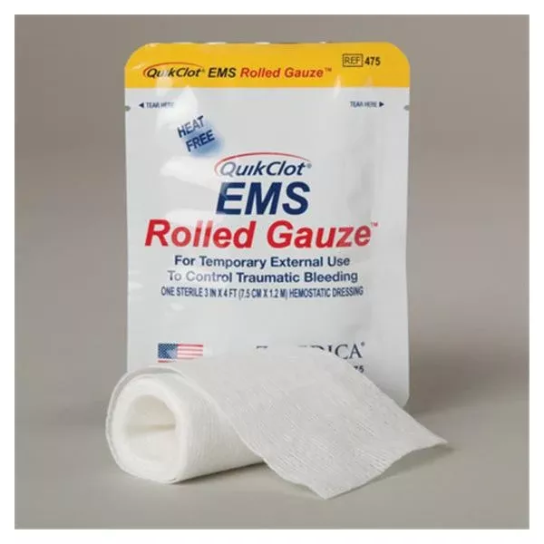 Z-MedicaGauze Roll QuikClot Ea